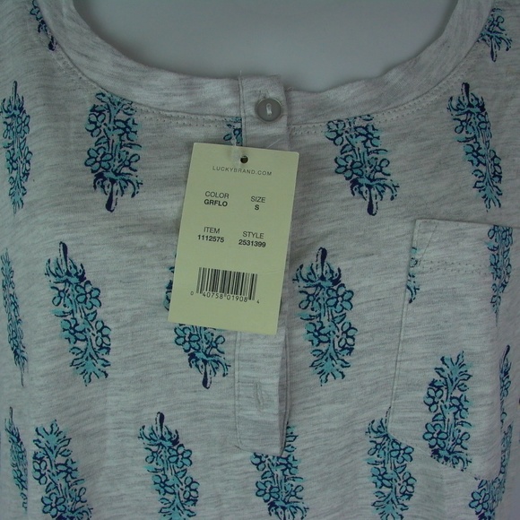 3🎄/$15 Lucky Brand Henley sleepshirt Tunic - Picture 2 of 7